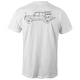 79 Series Dual Cab Ute Classic Tee With a Black Logo