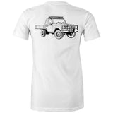 75 Series Cruiser Ute Women's Maple Tee Detailed with Black Logo