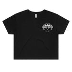 GQ Patrol Women's Crop Tee Detailed with White Logo