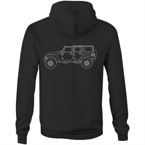 Jeep Wrangler Hoodie with White Logo