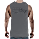 40 Series Troopy Muscle Singlet With A Black Logo