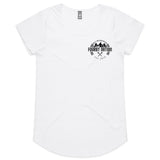 Land Rover Defender 110 Women's Scoop Neck T-shirt - Black Logo