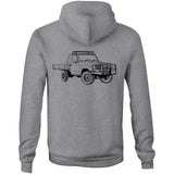 75 Series Cruiser Ute Hoodie Detailed with Black Logo