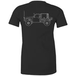 GQ Patrol Ute Women's Maple Tee with White Logo