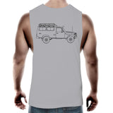 75 Series Troopy Men's Muscle Singlet with Black Logo